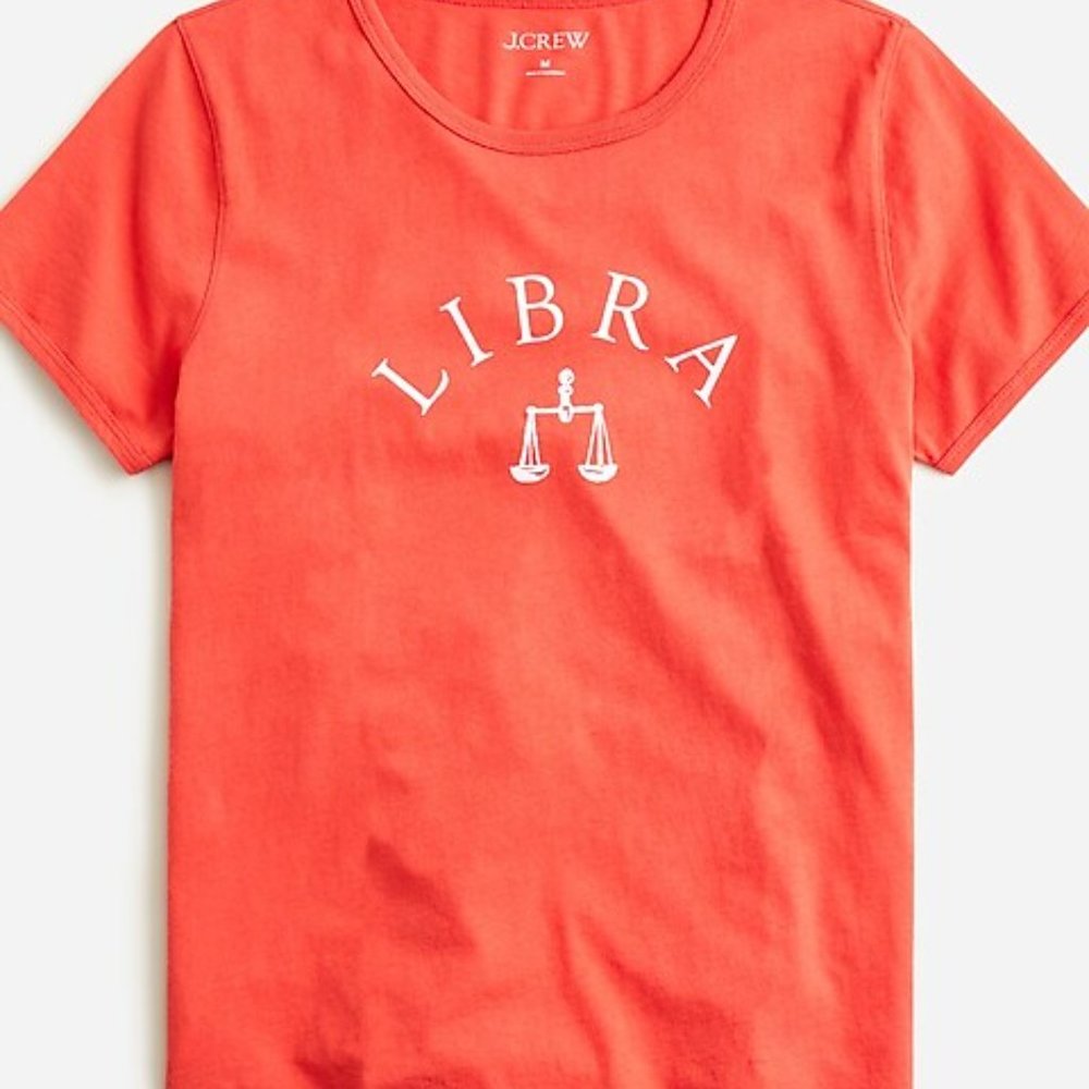 New J. Crew Broken-in jersey "Libra" T-shirt